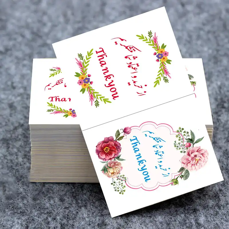 برچسب مستر راد مدل تشکر از خرید طرح گل کد 2172 بسته 100 عددی