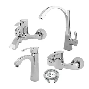 ست شیرآلات کسری مدل فلورا مجموعه 5 عددی