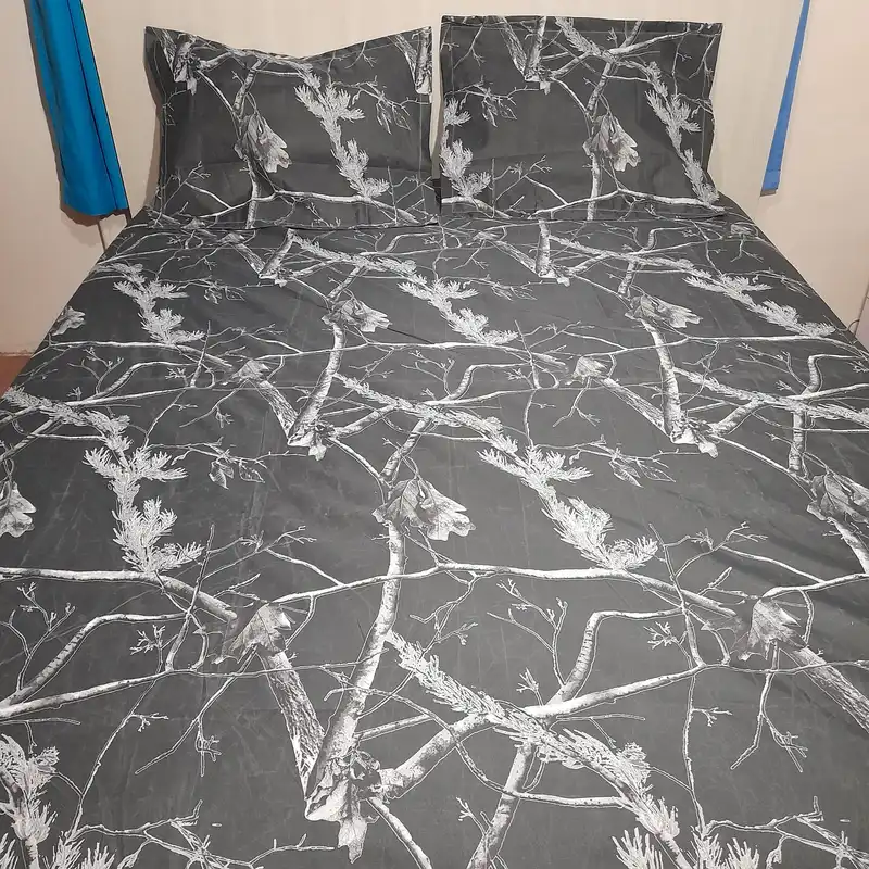 سرویس ملحفه مدل کشدوز niki05.25 بامبو کد 160 دو نفره سه تکه