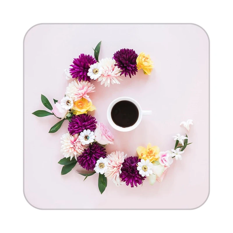 زیر لیوانی کاکتی طرح گل مدل mp16857