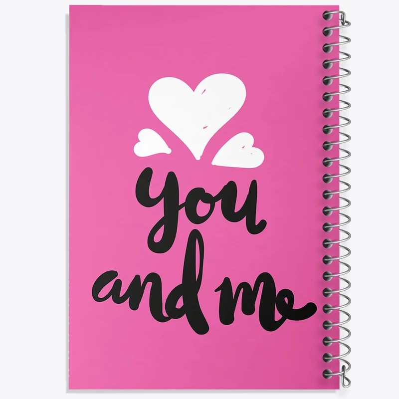 دفتر ژورنال نویسی 50 برگ خندالو مدل نقطه ای طرح You And Me کد N277