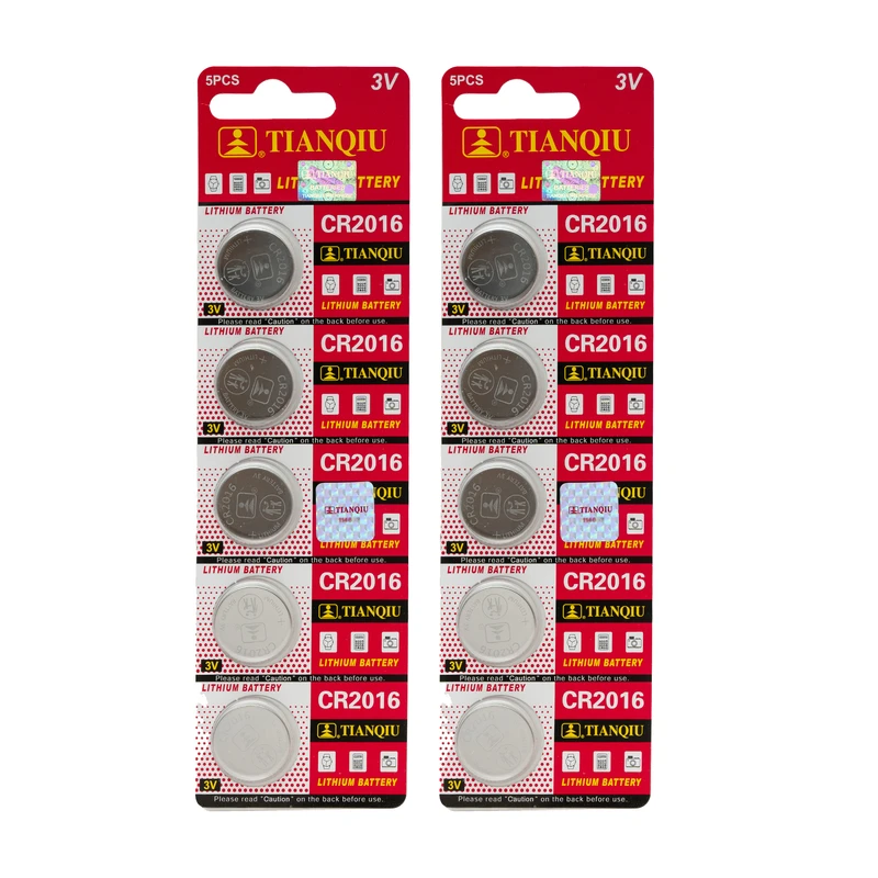 باتری سکه ای تیانکیو مدل CR2016 بسته 10 عددی