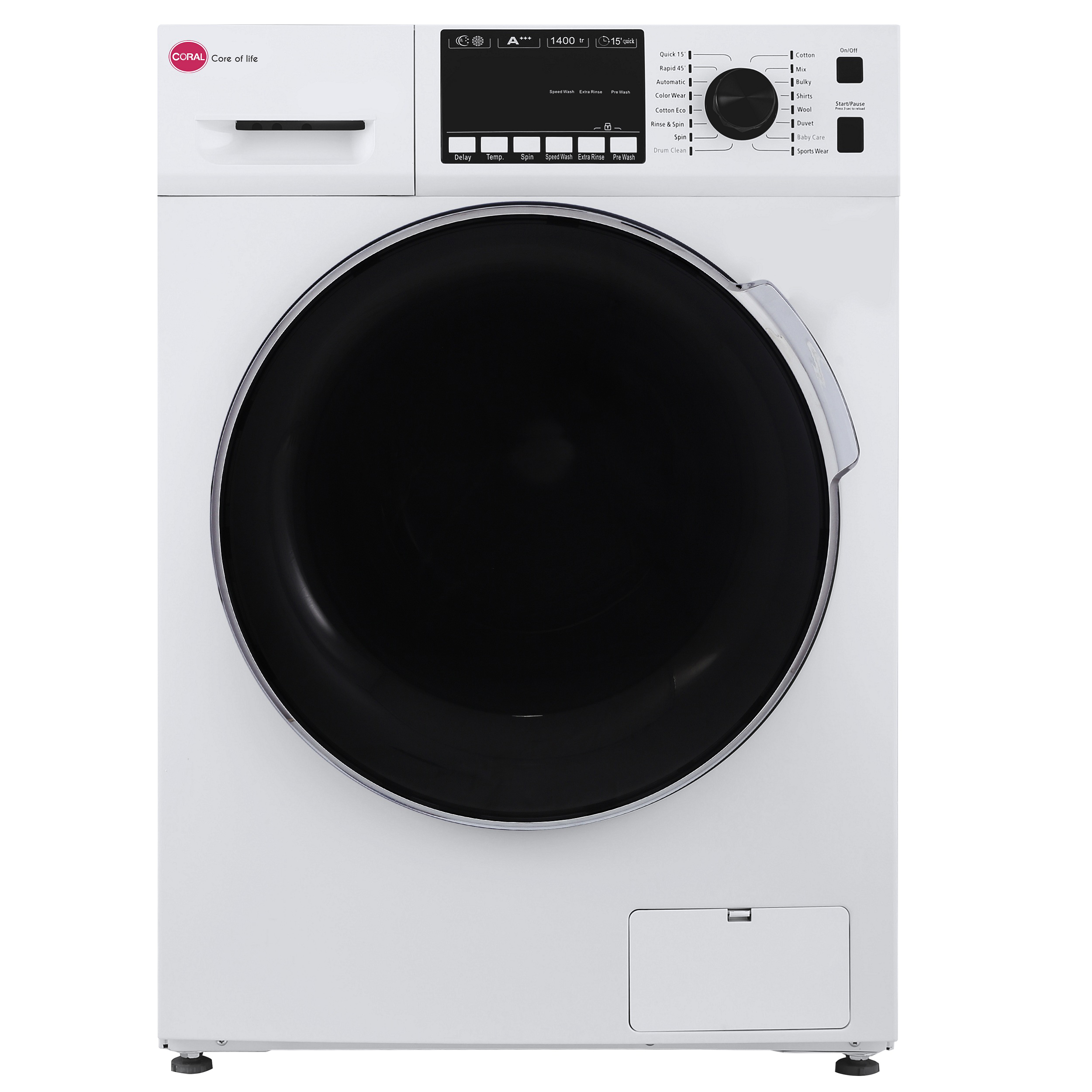 ماشین لباسشویی کرال مدل TFW-28413  ظرفیت 8 کیلوگرم