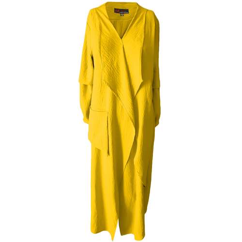 مانتو زنانه کد Y9977 رنگ زرد