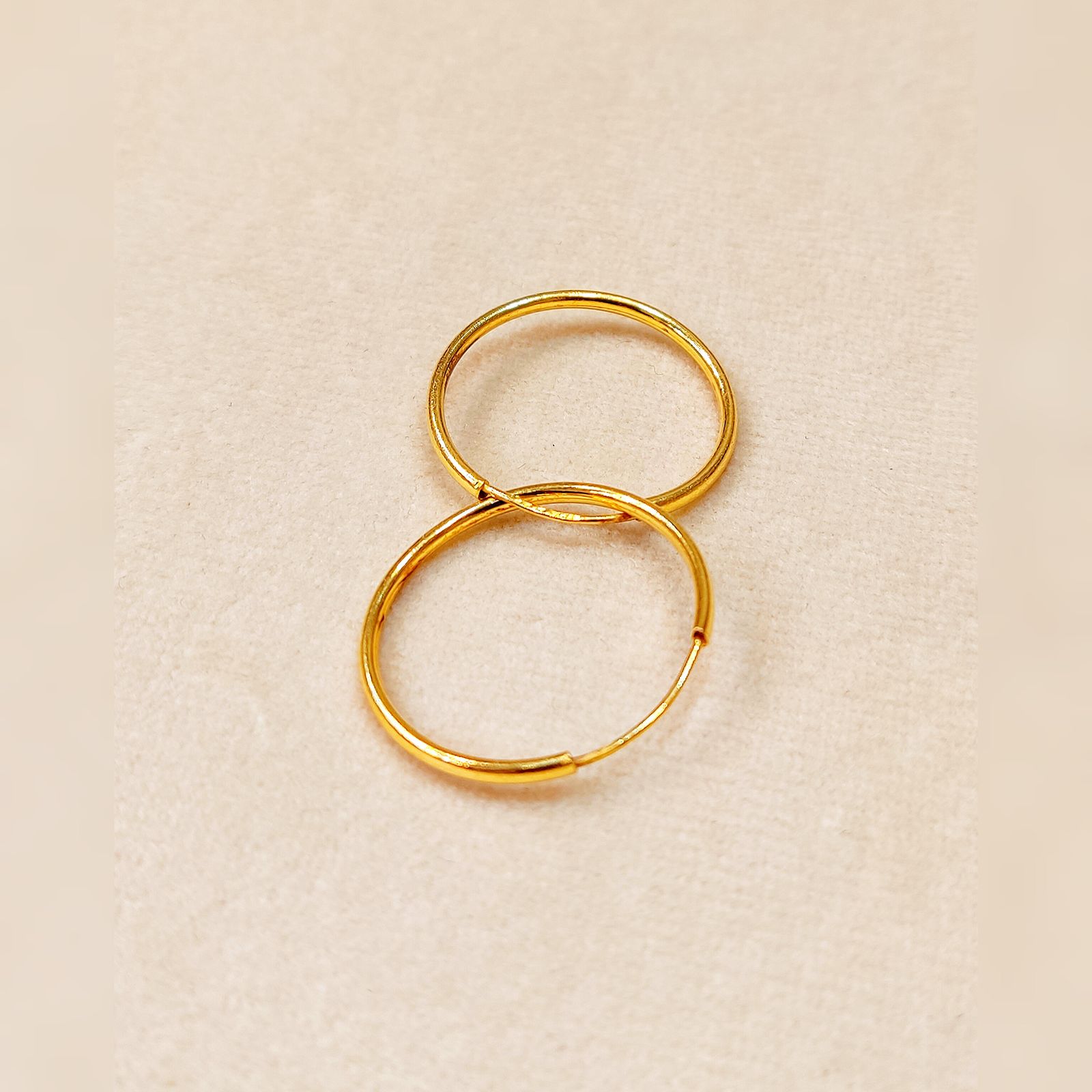 گوشواره طلا 18 عیار زنانه مدل آویز حلقه ای کد 322 -  - 3