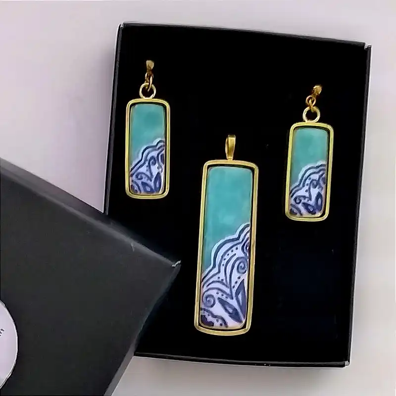 نیم ست زنانه مدل آویز رکاب دار