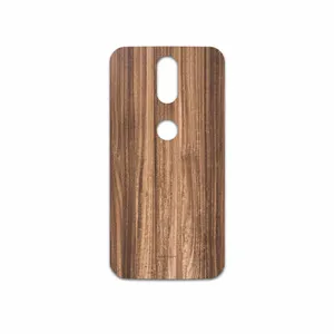 MAHOOT Light Walnut Wood Cover Sticker for Motorola Moto G4