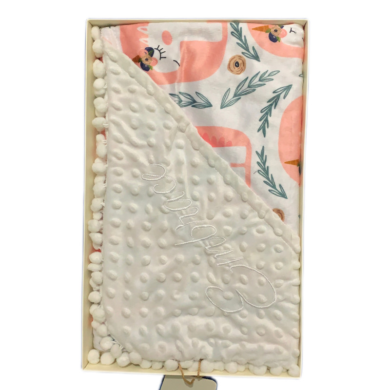 پتو کودک مدل لاما کمان سایز 75x75 سانتی متر