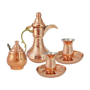 سرویس چای خوری 6 پارچه مسی مدل کیاراد کد HS92