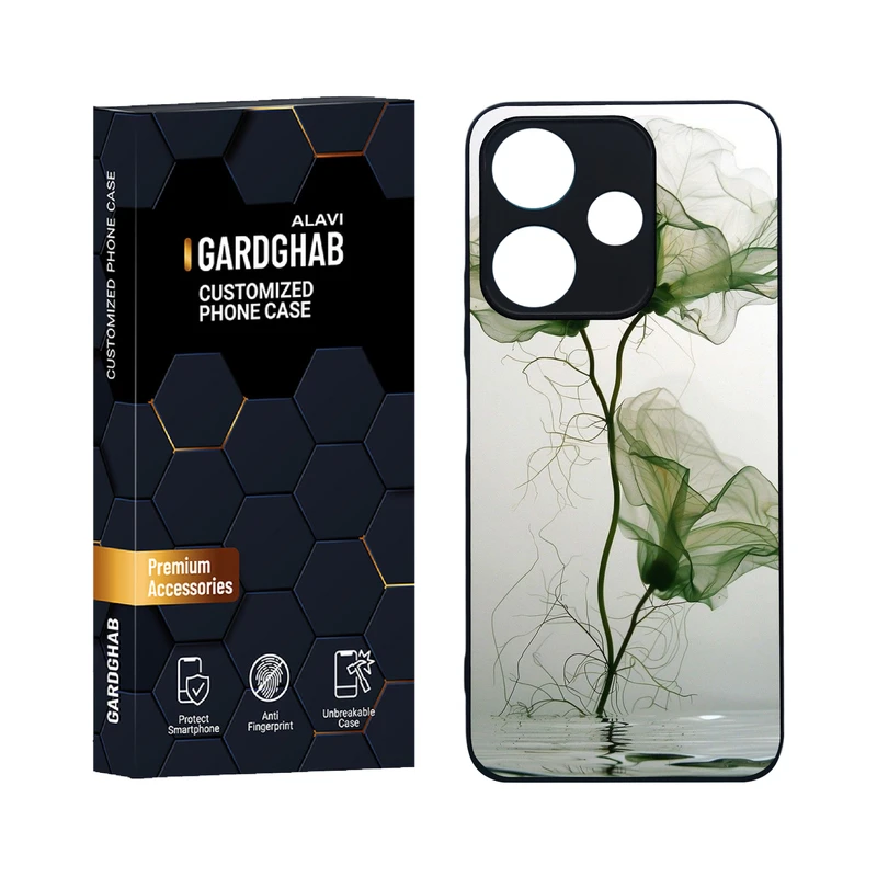 کاور گارد قاب علوی مدل دورژله ای هنری مناسب برای گوشی موبایل شیائومی Poco M6 4G