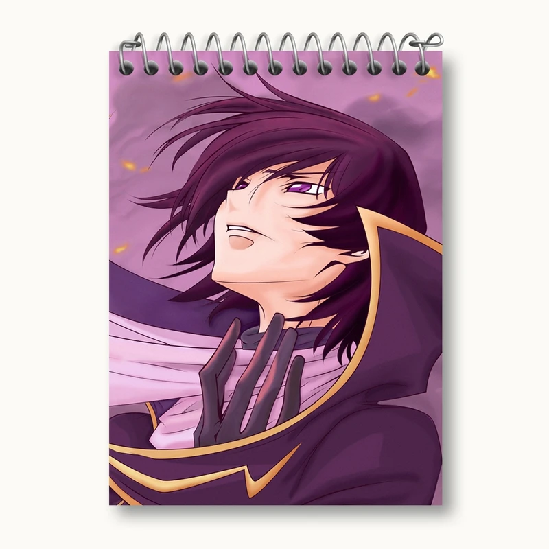 دفتر یادداشت 50 برگ خندالو مدل لولوش وی بریتانیا انیمه کد گیاس Code Geass کد 13071