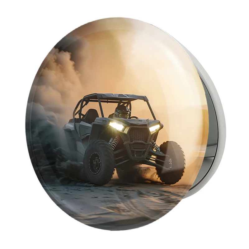 آینه جیبی خندالو طرح موتور چهار چرخ مدل تاشو کد 37099