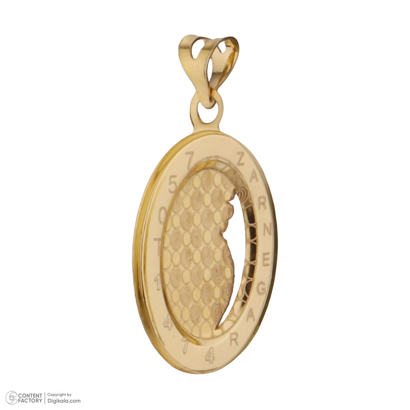 آویز گردنبند طلا 18 عیار زنانه طلای مستجابی مدل 50105