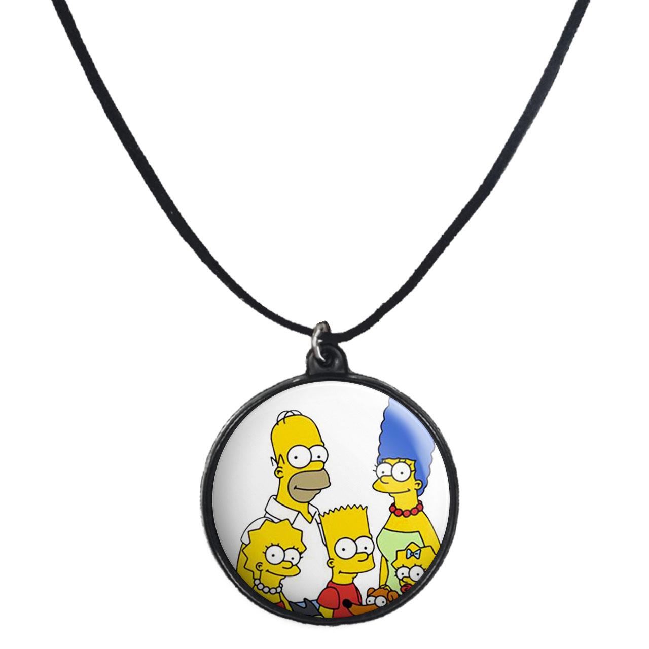 گردنبند پرمانه طرح سیمپسون ها کد pmb.1761 مدل دو طرفه