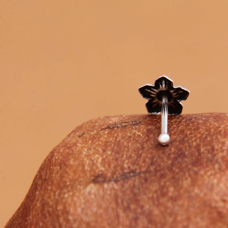 پیرسینگ نقره زنانه مدل فانتزی کد GZN_279