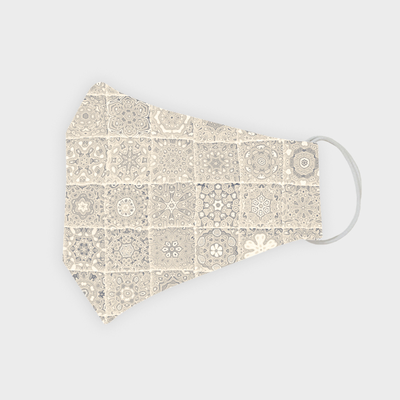 ماسک پارچه ای مدل ریزنقش