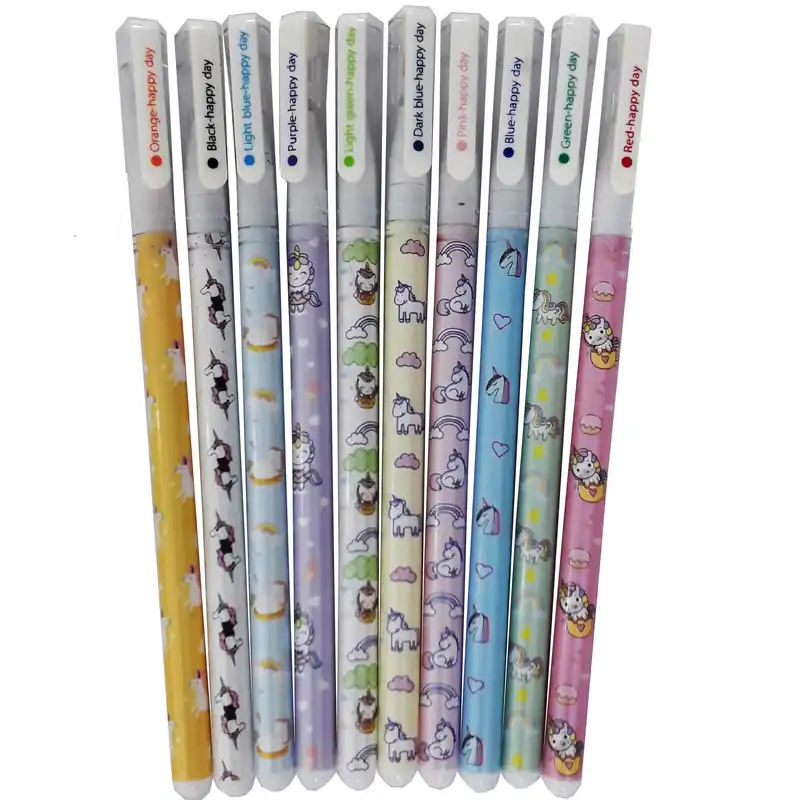 روان نویس هپی دی طرح یونیکورن مجموعه ۱۰ عددی