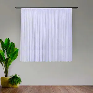 پرده تیکو دکو مدل حریر کلاسیک 7170 دوخت ساده سایز 170x295 سانتی‌متر