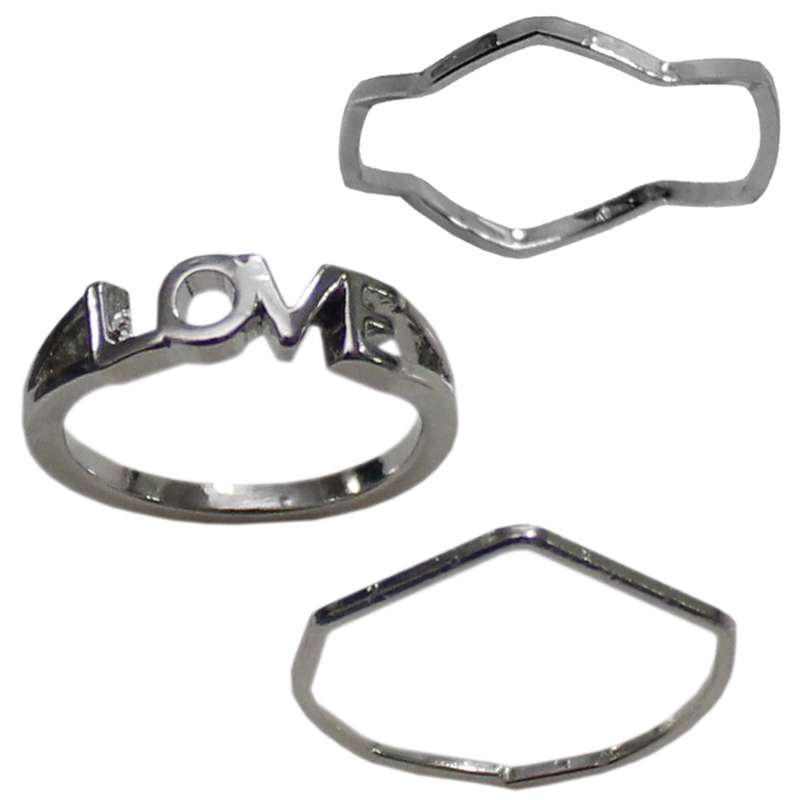 بند انگشتی زنانه کد RKH_1316 مجموعه 3 عددی