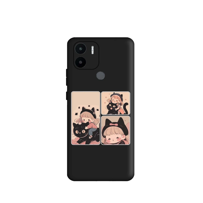 کاور قاب گوشی طرح قاب عکس دخترانه کد k1186 مناسب برای گوشی موبایل شیائومی Redmi A1 Plus / Redmi A2 Plus