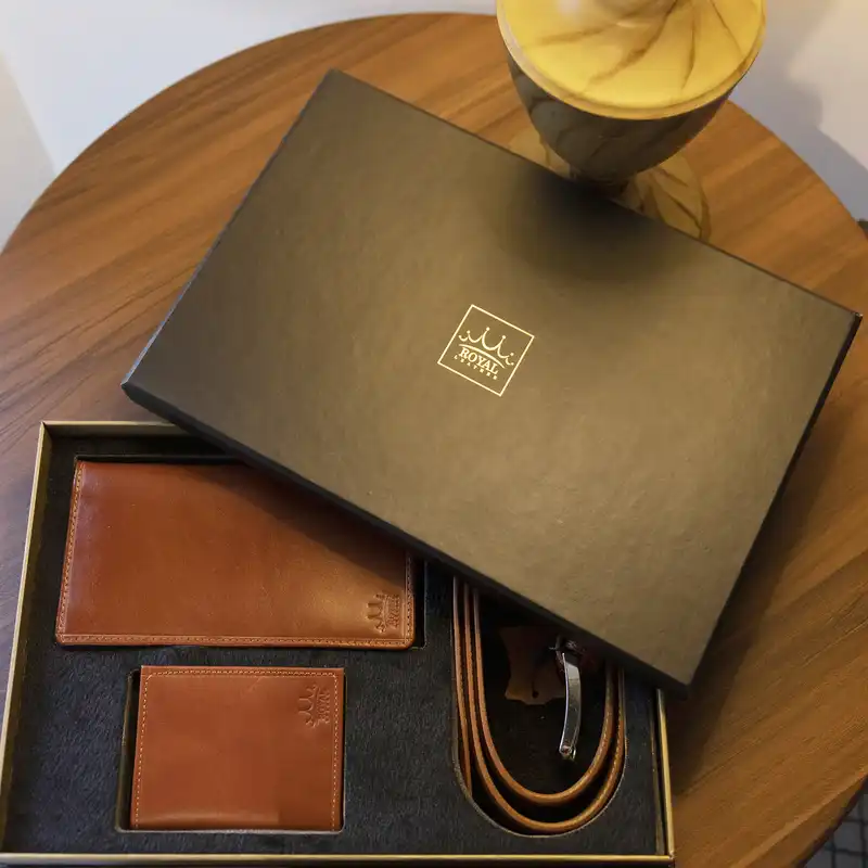 ست هدیه مردانه رویال چرم کد SL1