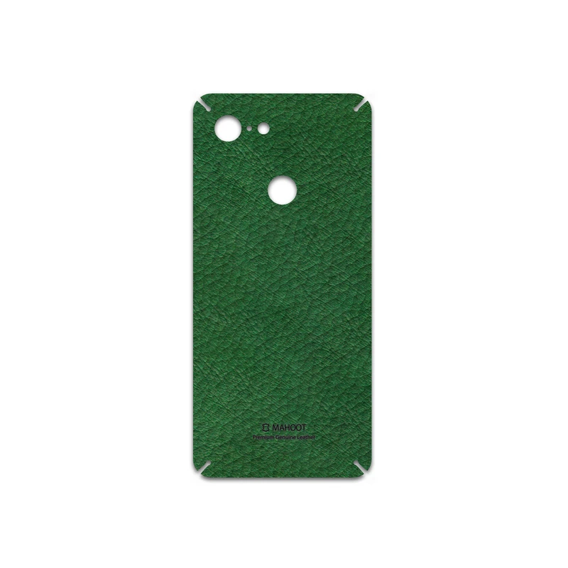 برچسب پوششی ماهوت مدل Green-Leather مناسب برای گوشی موبایل گوگل Pixel 3