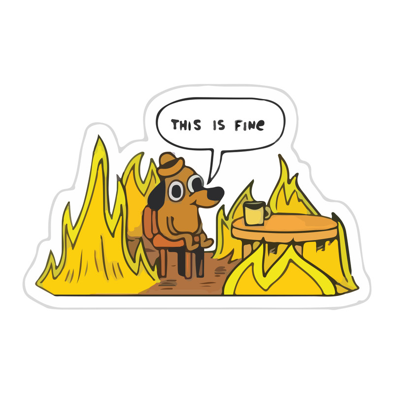 This is fine картинка