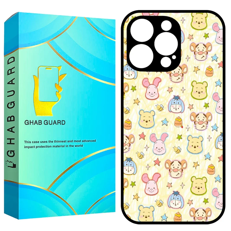 کاور قاب گارد طرح پو و دوستان مدل GCHP16P مناسب برای گوشی موبایل اپل iPhone 16 Pro