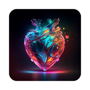 زیر لیوانی کاکتی مدل عاشقانه کد mp12993