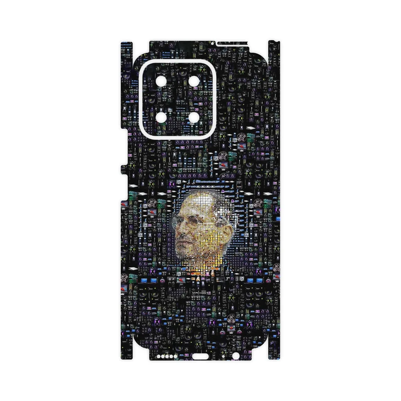 برچسب پوششی ماهوت مدل Collage of Steve Jobs 2-FullSkin مناسب برای گوشی موبایل آنر X5b