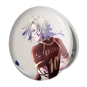 آینه جیبی خندالو طرح سیشیرو انیمه بلو لاک Blue Lock مدل تاشو کد 24413 