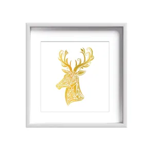 تابلو طلاکوب زرکات طرح گوزن مدل deer2