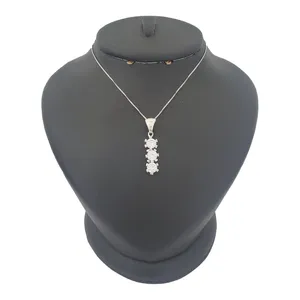 گردنبند نقره زنانه ترمه ۱ مدل فلاور کد smed 1088