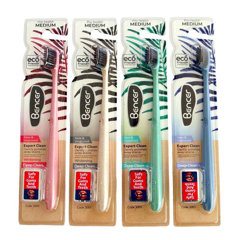 مسواک بنسر مدل پروهلث با برس متوسط بسته چهار عددی
