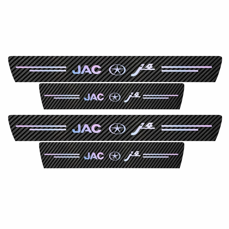 برچسب پارکابی خودرو سولگی مدل کربن کد J40 مناسب برای جک اس 4 بسته 4 عددی