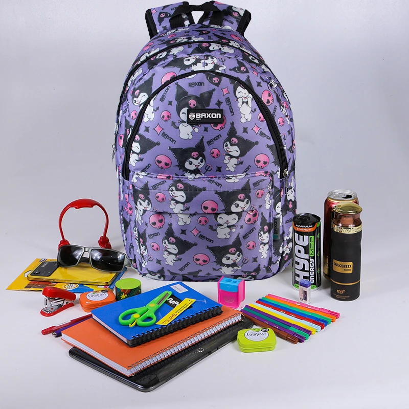 عکس شماره 5 : کوله پشتی مدرسه بگسون فورس مدل ctm-2900 طرح کورومی به همراه جامدادی