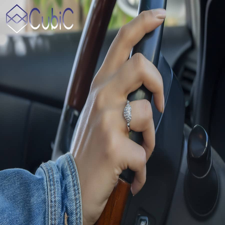 انگشتر زنانه کوبیک مدل QR-39788