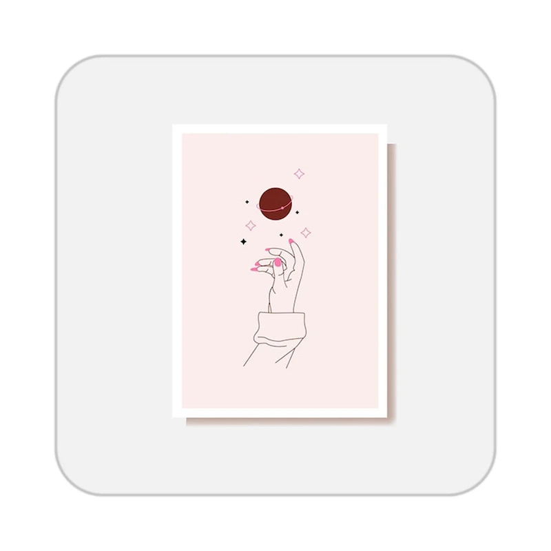 زیر لیوانی کاکتی طرح عاشقانه مدل mp39546