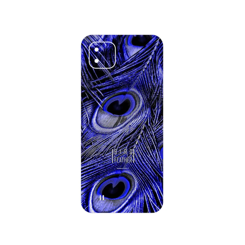 برچسب پوششی ماهوت مدل Purple Feather مناسب برای گوشی موبایل ریلمی C11 2021