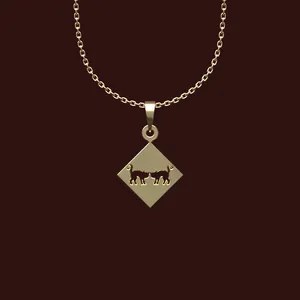 گردنبند طلا 18 عیار زنانه مدوپد مدل حیوان کد X2-1-1094