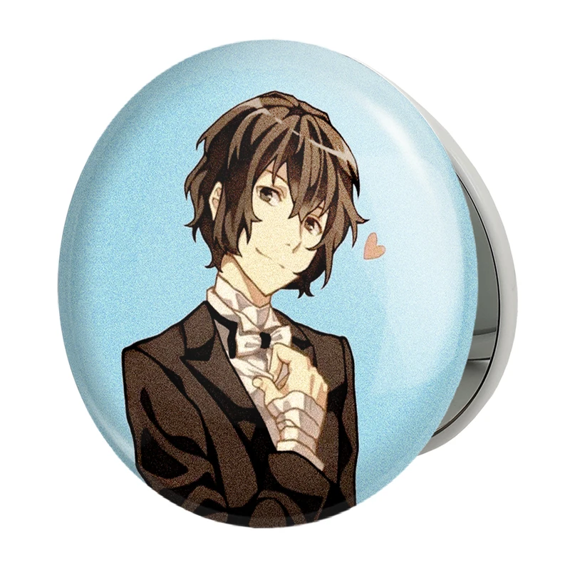 آینه جیبی خندالو طرح دازای اوسامو انیمه سگ های ولگرد بانگو مدل تاشو کد 10143 