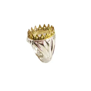 رکاب انگشتر نقره مردانه پارلا گوهر کد 3708