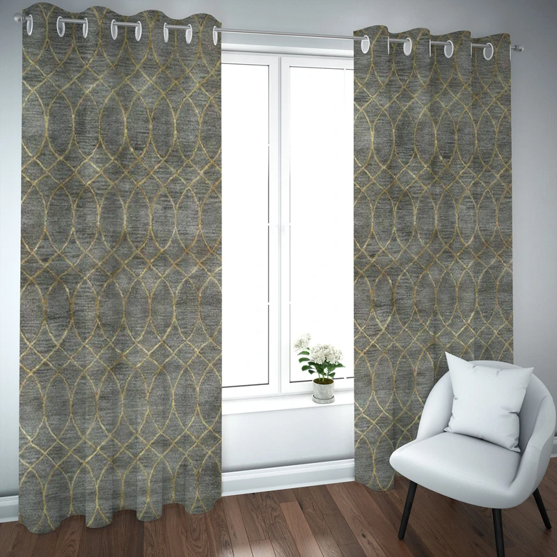 پرده مدل چاپی هازان سایز 300×150 سانتی متر 
