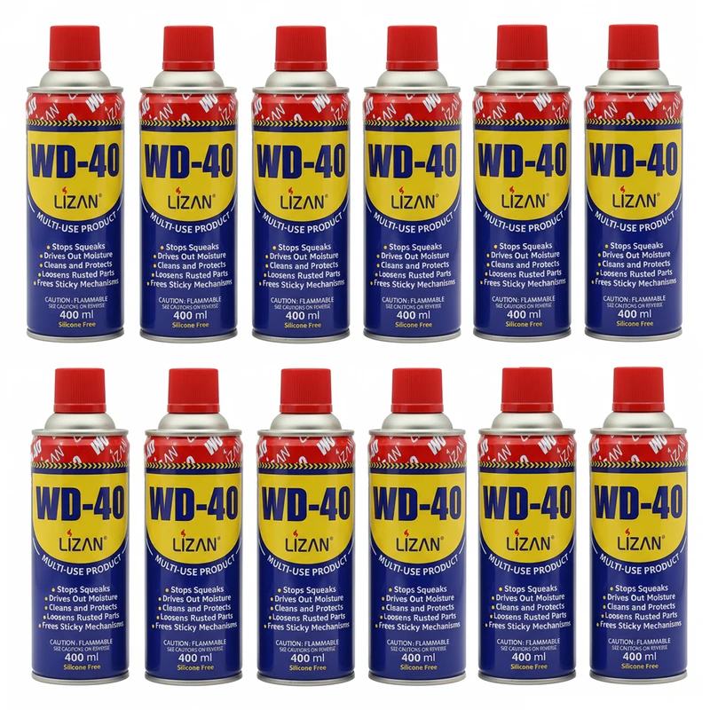 اسپری روان کننده لیزن مدل LZNWD12 حجم ۴۰۰ میلی لیتر بسته 12 عددی