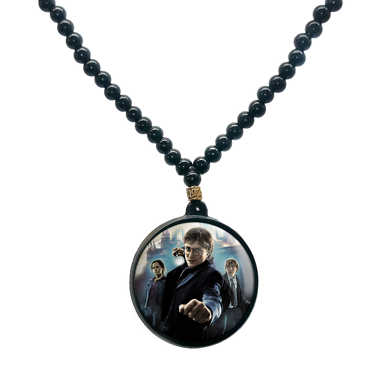 گردنبند پرمانه طرح Harry Potter کد pmd.23993 مدل دو طرفه