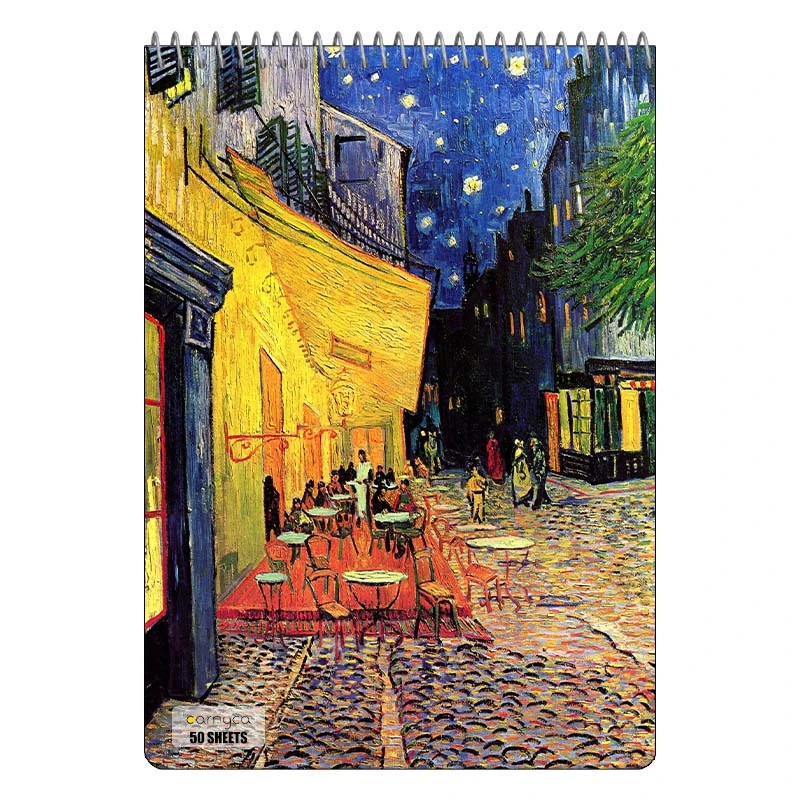 دفتر نقاشی 50 برگ سیمی کارنیکا طرح نقاشی های ون گوگ Van Gogh Paintings کد 19705