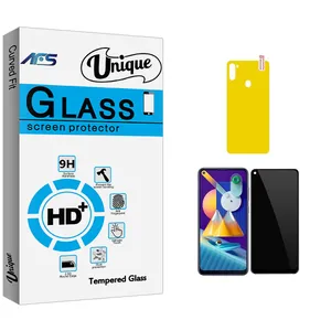 AFS Unique Pro Privacy Screen Protector For Samsung Galaxy M11 With Back Protector