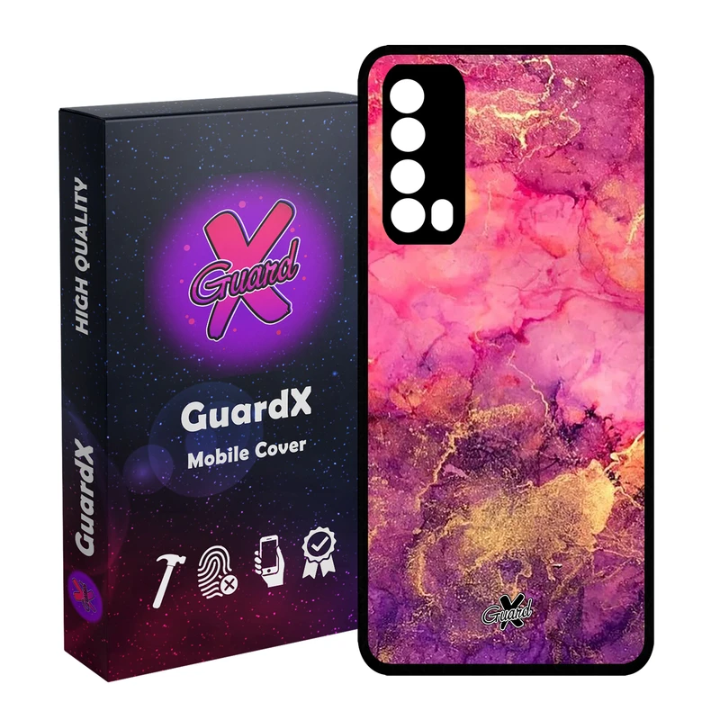 کاور گارد ایکس طرح ماربل مدل Glass10283 مناسب برای گوشی موبایل هوآوی Y7A / P Smart 2021