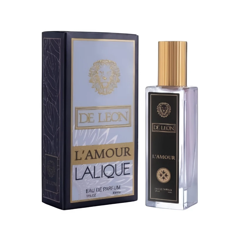 عطر جیبی زنانه دلئون مدل Lalique L’Amour با رایحه چوبی گلی حجم 33 میلی‌لیتر
