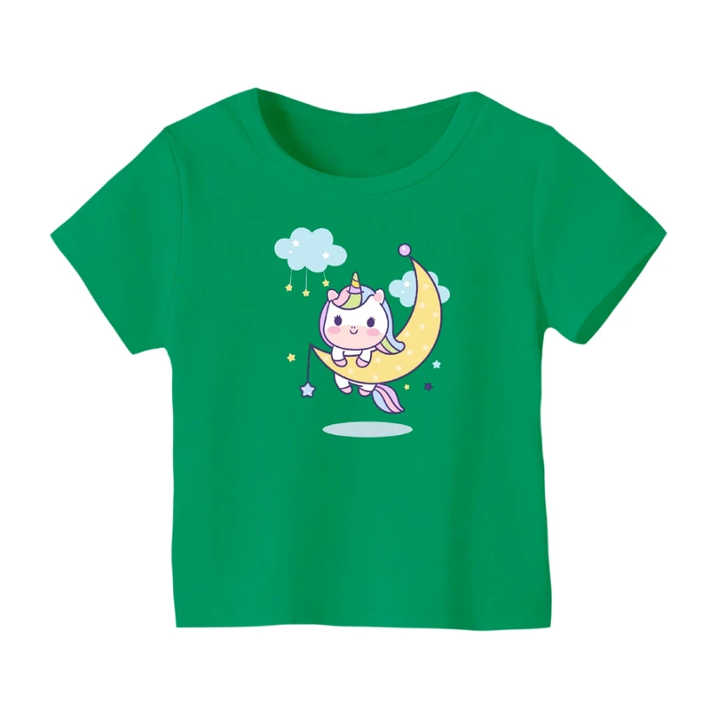 تی شرت آستین کوتاه بچگانه مدل یونیکورن کد ۲۵
